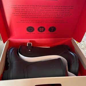 Hunter Black Rain Boots NIB